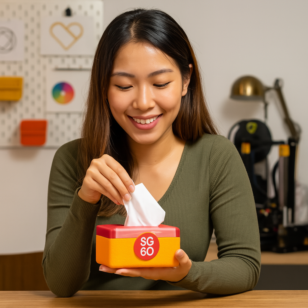 Elegant Textured SG60 Tissue Holder