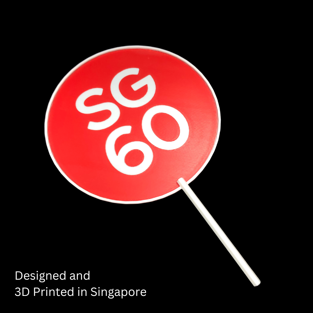 SG60 Commemorative Biodegradable Hand Fan